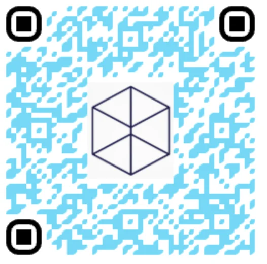 QR Code personnalisé bleu